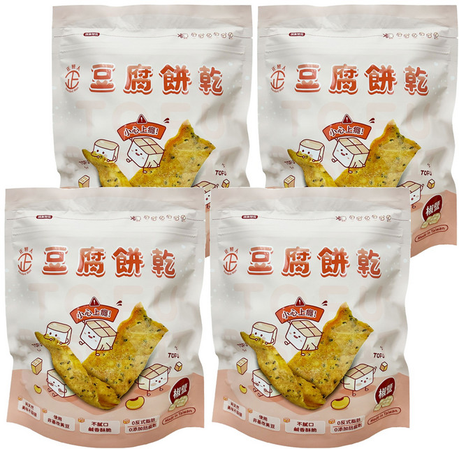 正經人 豆腐餅乾 椒鹽, 150g, 4包