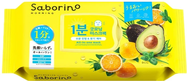 사보리노 모닝 페이셜 시트 마스크, 1개, 32개입 - 쿠팡