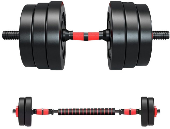 BLUESUn 組合式槓鈴套組, 黑色, 1組, 20kg