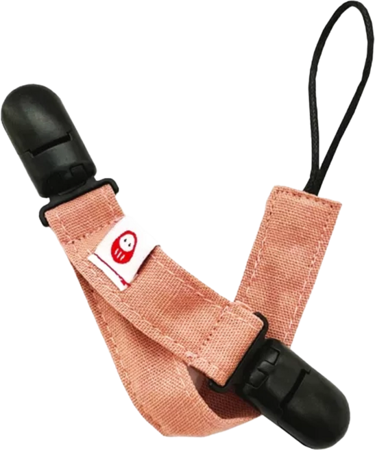 nIZio 招福二合一多用途奶嘴夾 21cm, 櫻花粉, 1個