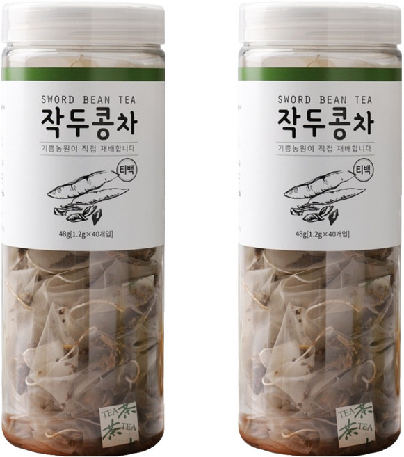 Joyful Farm 刀豆茶茶包, 1.2g, 40入, 2罐