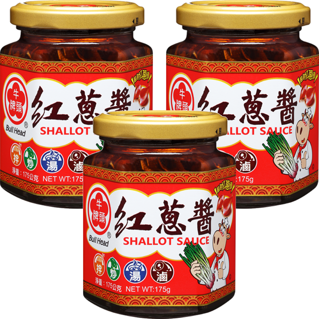 牛頭牌 紅蔥醬, 175g, 3罐