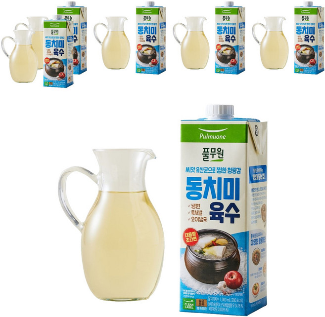 풀무원 동치미 육수, 1L, 6개