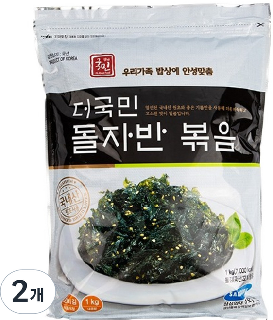 더국민 돌자반 볶음, 1kg, 2개