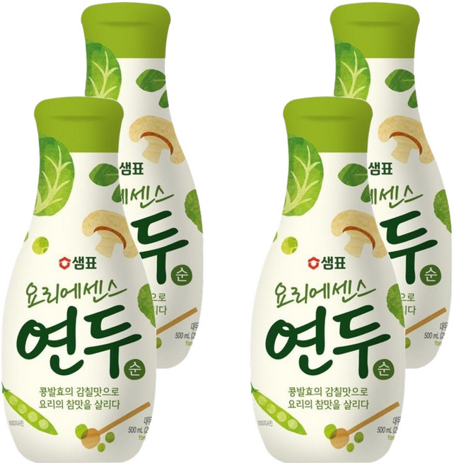 연두 요리에센스 순, 500ml, 4개