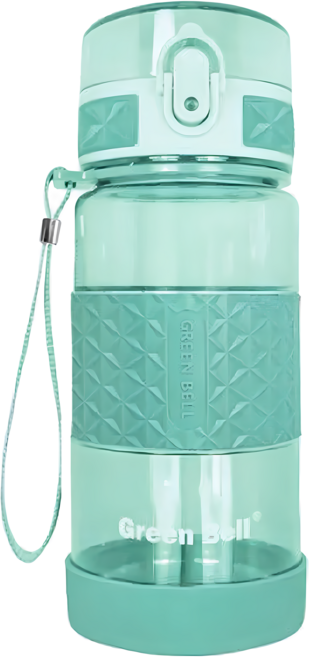 Green Bell 綠貝 果漾彈蓋水壺, 綠色, 350ml, 1個