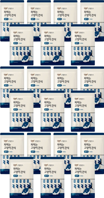 굿밸런스 짜먹는 고양이 간식, 참치, 12g, 21개