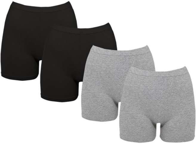 글램공감 여성용 보들 면스판 3부 속바지 2종 x 2p 세트