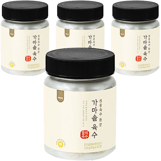 예찬원 가마솥육수 멸치육수 한알, 120g, 4개