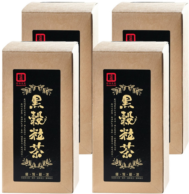 源順食品 黑穀粒茶, 120g, 4盒, 12入