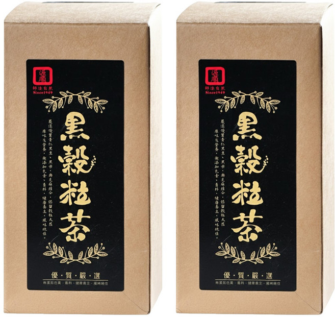 源順食品 黑穀粒茶, 120g, 2盒, 12入