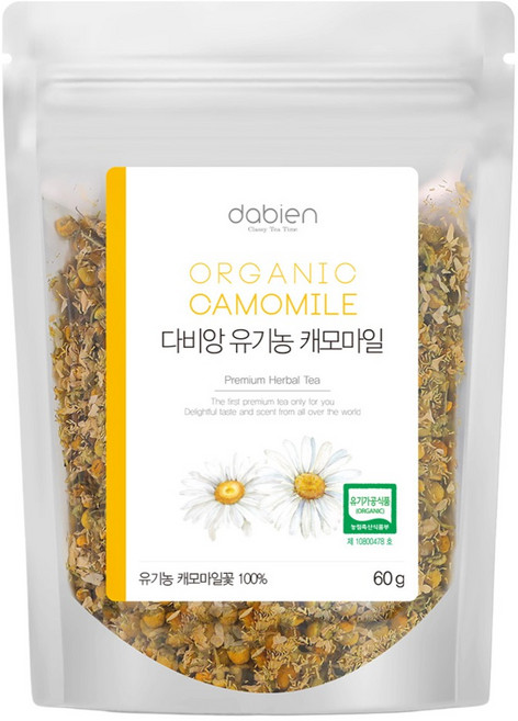 다비앙 유기농 캐모마일 차 리필, 60g, 1개, 1개입