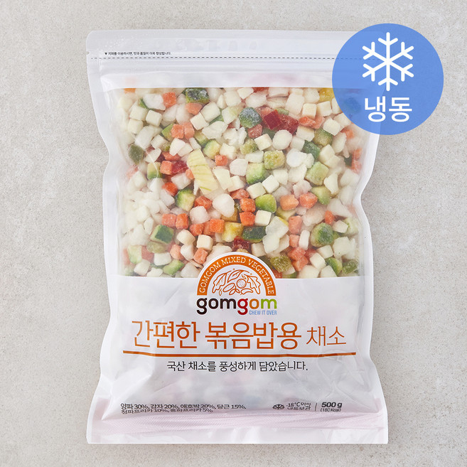 곰곰 간편한 볶음밥용 채소 (냉동), 500g, 1개