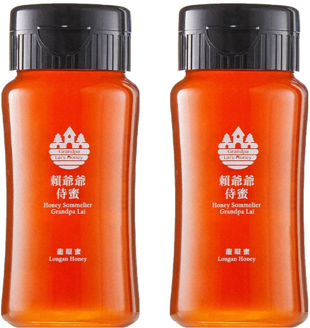 賴爺爺蜜蜂小森林 侍蜜系列 龍眼蜜, 380g, 2瓶