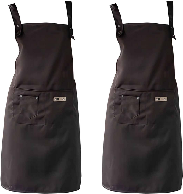 누심비 카페 데님 심플 앞치마, 커피, 2개