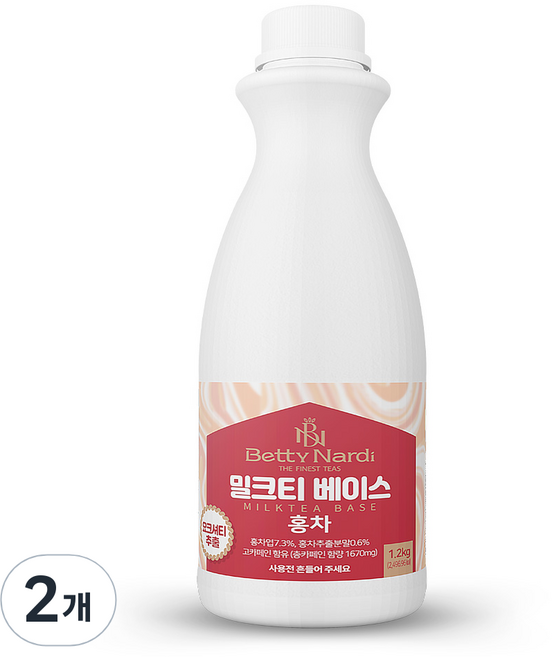 베티나르디 밀크티 베이스 홍차, 1.2kg, 2개