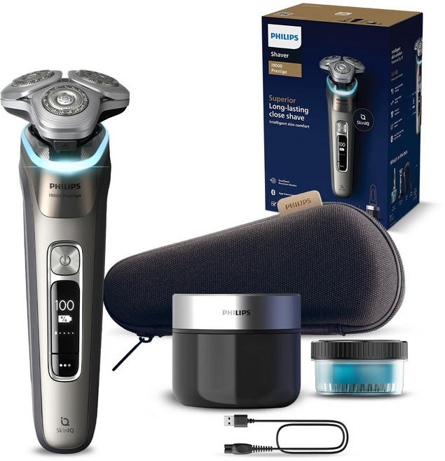 필립스 i9000 시리즈 프레스티지 전기면도기, XP9203/20, 골드 오이스터