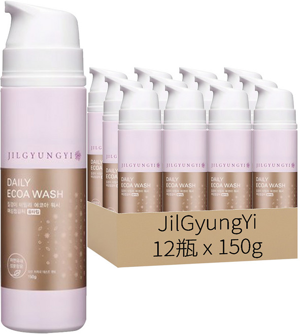 JilGyungYi 質更益 純粹植感私密清潔泡沫, 150g, 12瓶