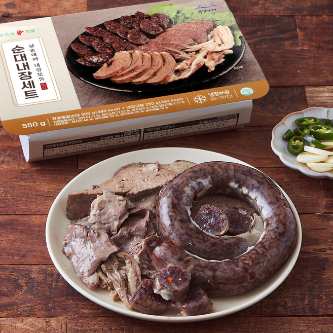 장충동왕족발 백년가게 순대내장세트, 550g, 1세트