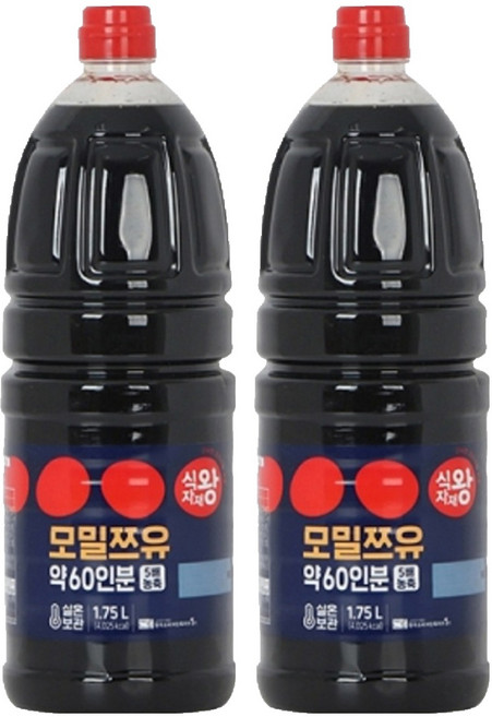 식자재왕 모밀쯔유, 1.75L, 2개