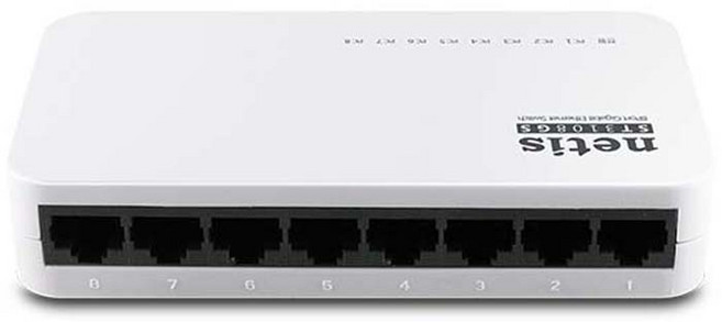 네티스 기가비트 8포트 스위칭허브, ST3108GS, 1개