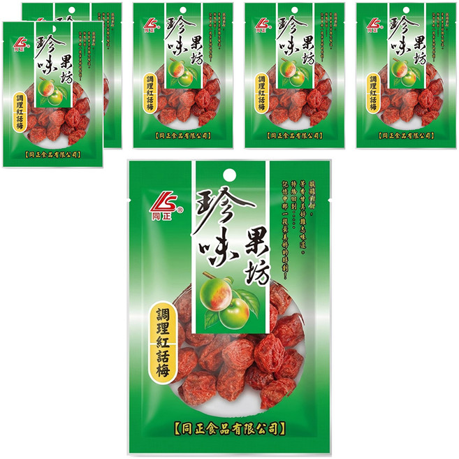 同正 調理紅話梅, 40g, 6包