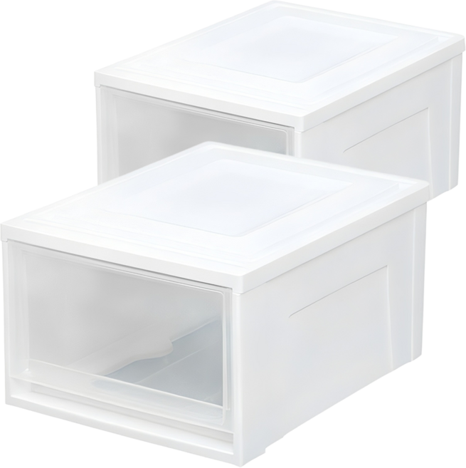 아이리스 시스템 수납박스 BC-450, 클리어, 2개