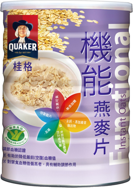 QUAKER 桂格 機能燕麥片, 700g, 1罐