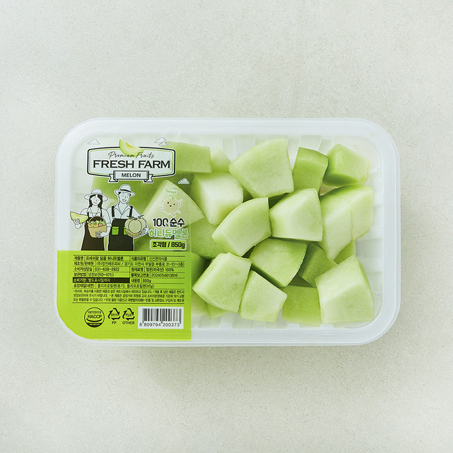 프레쉬팜 달콤 허니듀메론, 850g, 1개