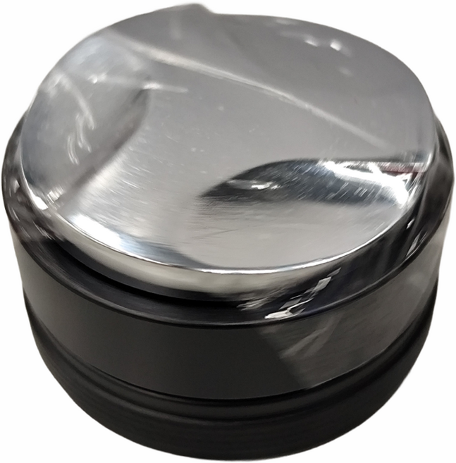 不鏽鋼三葉咖啡布粉器 51mm 390g, 黑色, 1個