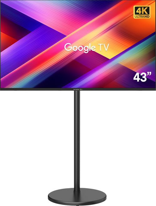 와이드뷰 4K UHD LED 구글3 스마트 TV + 삼탠바이미 V3 스탠드 세트, 109cm(43인치), WGE43UT1(TV), EKWBYME78B(스탠드), 스탠드형, 고객직접설치