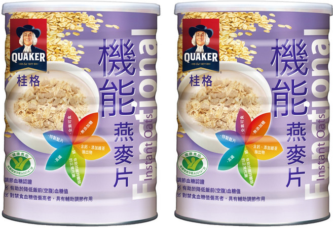 QUAKER 桂格 機能燕麥片, 700g, 2罐