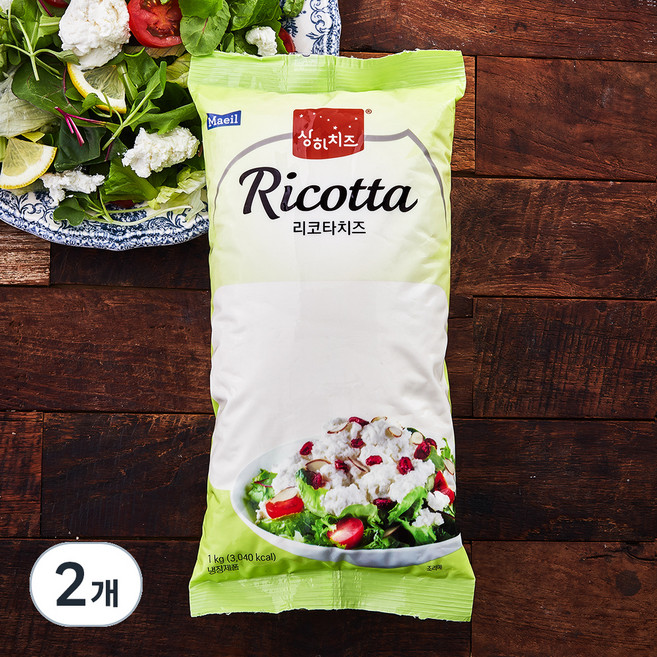 상하치즈 리코타 치즈, 1kg, 1개입, 2개