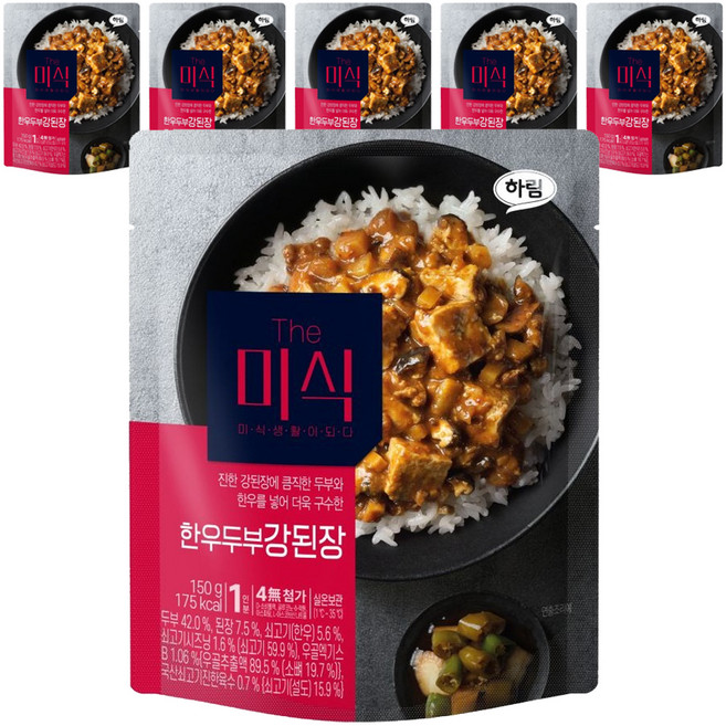 더미식 한우두부 강된장 덮밥소스, 150g, 6개