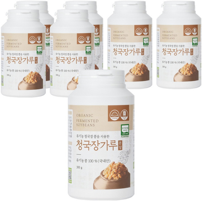 유기농마루 정품 청국장가루, 300g, 7개