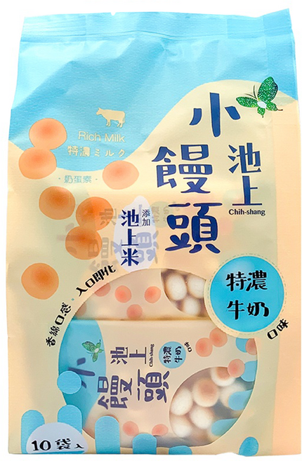 池上鄉農會 池上小饅頭 特濃牛奶口味, 150g, 1袋