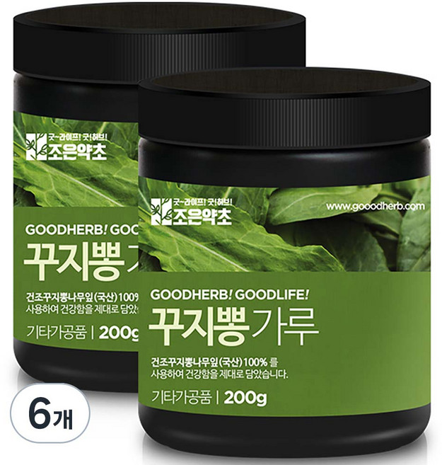 조은약초 프리미엄 꾸지뽕잎 가루, 6개, 200g