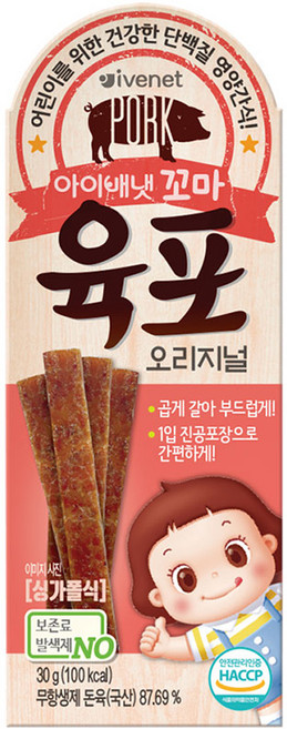아이배냇 꼬마 육포, 오리지널, 30g, 1개