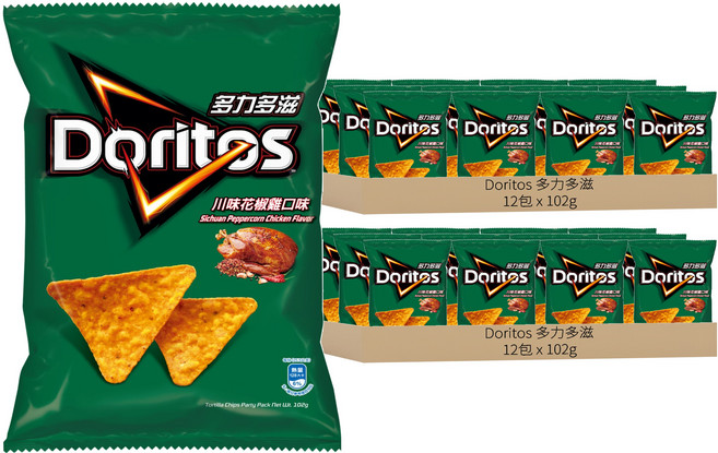 Doritos 多力多滋 川味花椒雞口味玉米片, 102g, 24包
