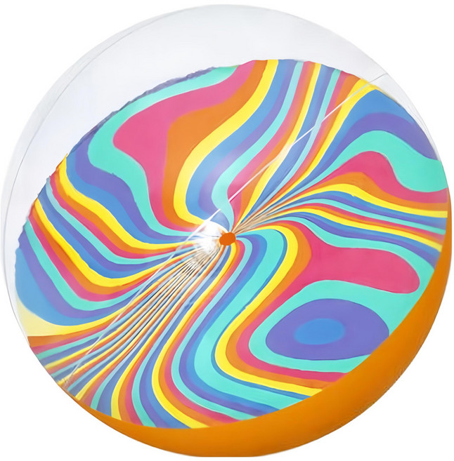 18吋炫彩沙灘球 31042-70920, 1個, 46cm, 多色