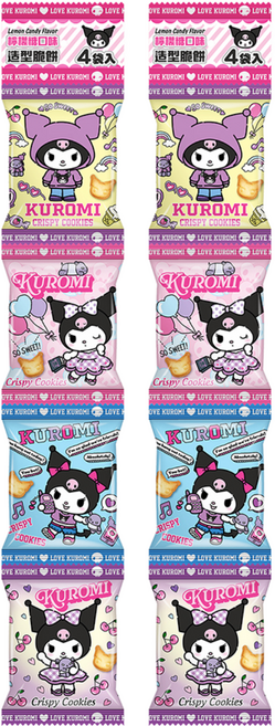 AMANDIER 雅蒙蒂 Kuromi 造型脆餅串包袋 檸檬糖口味, 20g, 8個