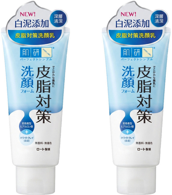 HADALABO 肌研 台灣公司貨 皮脂對策洗顏乳, 100g, 2條