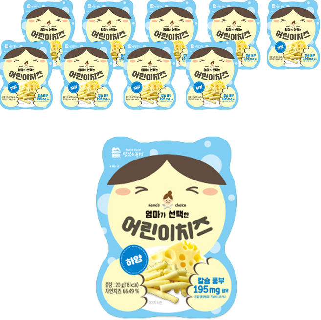 美味風景媽媽精選芝士棒 20g, 白起司口味, 10包