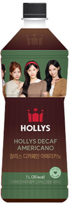 할리스 디카페인 아메리카노, 1L, 1개