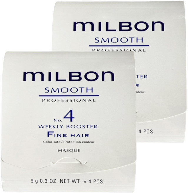 mILBOn 絲柔護髮系列 NO.4 細軟髮 4個, 2組, 36g