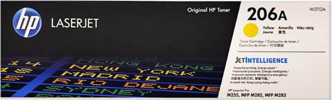 hp 惠普 碳粉匣 206A/W2112A 適用HP, 黃色, 1個
