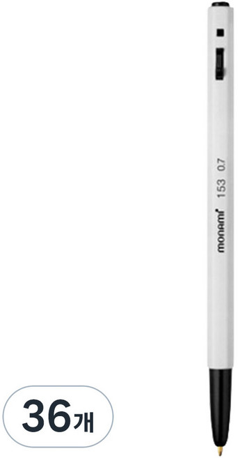 모나미 153볼펜 0.7mm, 흑색, 36개
