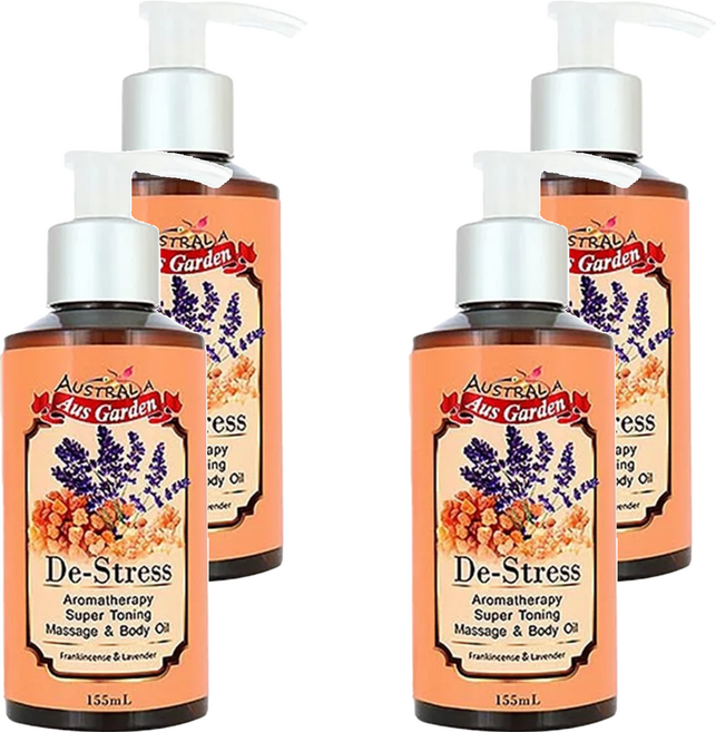 Aus Garden 澳維花園 按摩精油 乳香薰衣草, 155ml, 4瓶