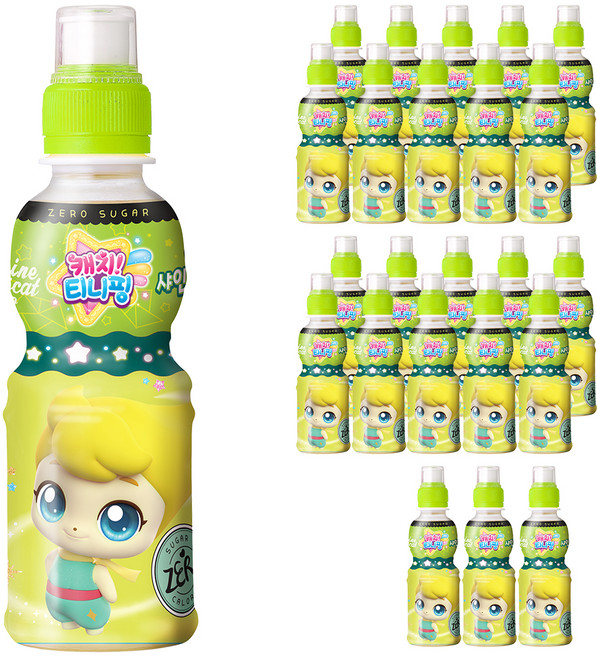 웅진 캐치 티니핑 제로 샤인머스캣 음료, 200ml, 24개