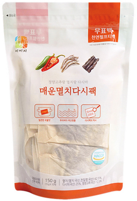석하 매운멸치다시팩 조미료, 150g, 1개